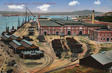 Telakan työpajat ja ranta, Gibraltar, 1900-luku