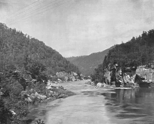 Dragon Gorge, New River, Länsi-Virginia, USA, c1900.