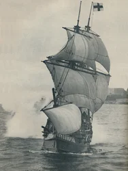 Drakesin lippulaiva hänen matkallaan maailman ympäri, kopio, 1937