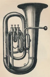 E Bombardon kolmella venttiilillä, 1910.
