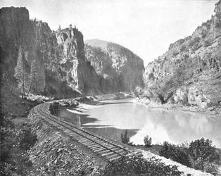 Echo Cliffs, Canyon of the Grand River, Colorado, USA, 1900.
