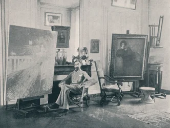 Edmond Francois Aman-Jean 1858-1936. Ranskalainen symbolistimaalari, 1898