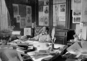 Edmond Rostand, ranskalainen runoilija ja näytelmäkirjailija, 1908
