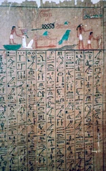 Egyptiläiset hieroglyfit Kuolleiden kirjasta
