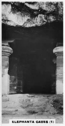 Elephanta Caves, Bombay, Intia, 1925