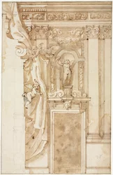 Korotus seinäkoristeluun, n. 1550.
