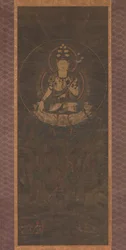 Yksitoistapäinen Kannon Fudaraka-vuorella, 1200-luvulla.