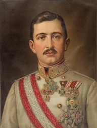 Itävallan keisari Kaarle I 1887-1922, Unkarin kuningas, n. 1917.