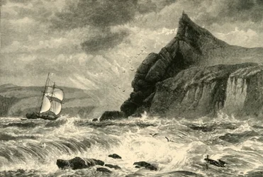 Fowey Harbourin sisäänkäynti, 1898.