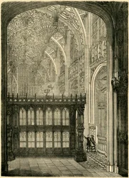 Kuningas Henrik VII:n kappelin sisäänkäynti, 1881.