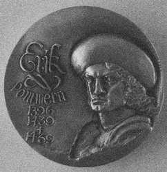Eric Pommerilainen 1382-1459. Historiallinen mitali, 1978