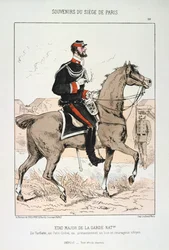 Kansalliskaartin yleisesikunta, Pariisin piiritys, Ranskan-Saksan sota, 1870-1871.