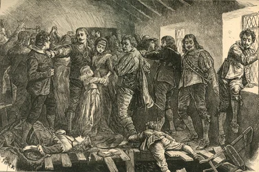 Kaatuminen kappeliin Blackfriarsissa, 1623, 1897.