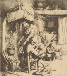 Isä ruokkiva lapsi, 1610-85.