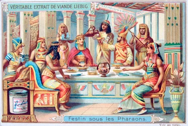 Juhla faaraoiden aikaan, muinainen Egypti, n. 1900