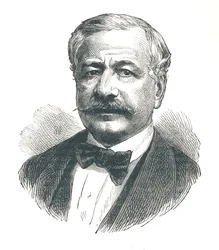 Ferdinand de Lesseps, ranskalainen diplomaatti ja myöhemmin Suezin kanavan kehittäjä, 1893.