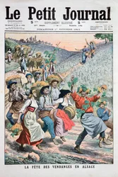 Rypäleen sadon juhla Elsassissa, 1911