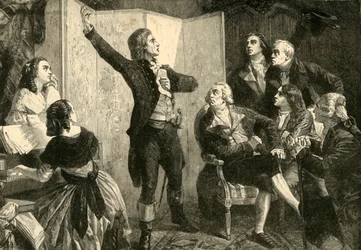 Rouget De Lislen ensimmäinen Marseillaisen laulu, 1792, 1890.