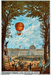 Charlesin ja Robertin ensimmäinen ilmamatka, Pariisi, Ranska, 1783 1890-luku.