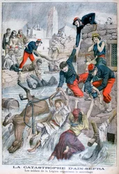 Äkillinen tulva Ain Sefrassa, Algeriassa, 1904