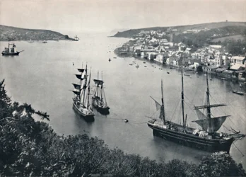 Fowey - Sisäänkäynti satamaan, 1895