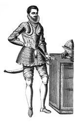 Francois, Anjoun ja Alenconin herttua, damascenoidussa haarniskassa, 1500-luku, 1870