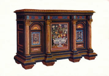 Ranskan arkkitehtisuunnittelun kabinetti, c1792, 1905