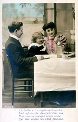 Ranskalainen postikortti, c1900