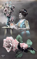 Ranskalainen postikortti, c1900