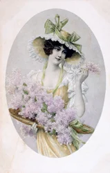Ranskalainen postikortti, c1900