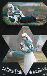 Ranskan ensimmäisen maailmansodan postikortti, 1914-1918