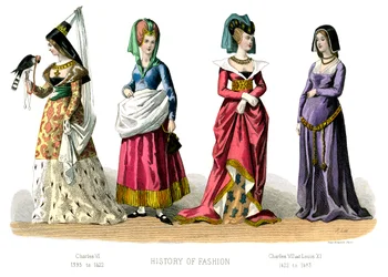 Ranskalainen puku: Kaarle VI, Kaarle VII, Ludvig XI, 1882