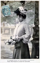 Ranskalainen postikortti, c1900