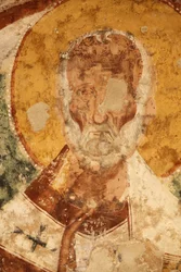 Tuoretta Santi Stefanin (St Stephens) kryptassa, Poggiardossa, Apuliassa, Poggiardossa, Italiassa