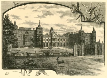 Hatfield Housen edessä, 1898.