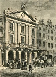 Old Drury Lane -teatterin edessä, 1881.