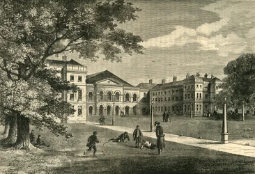 Foundlingin sairaalan edessä, n. 1876.