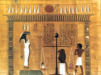 Hautauspapyrus, muinainen egyptiläinen, 18. dynastia, 1550-1293 eaa.