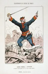 Garde Mobile - Upseeri, Pariisin piiritys, 1870-1871