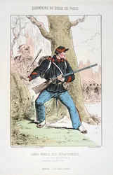 Osastojen liikkuva vartija, Pariisin piiritys, 1870-1871