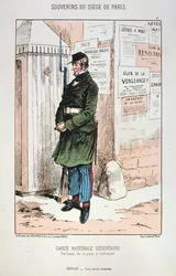 Istuva kansalliskaarti, Pariisin piiritys, 1870-1871