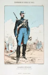 Gendarmerie Republicaine, Pariisin piiritys, Ranskan ja Preussin sota, 1870-1871.