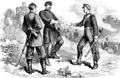 Kenraali McClellan Antietamin taistelussa, Amerikan sisällissota, 1862 c1880