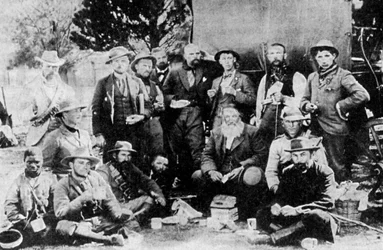 Kenraali Piet Joubert 1831-1900 ja henkilökunta, 1800-luvun loppu 1935