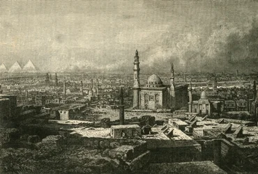 Yleisnäkymä Kairosta, 1890.