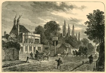 Yleisnäkymä vanhasta Kentish Townista, 1820, c1876.