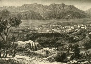 Yleisnäkymä Spartaan, kunnostettu, 1890.