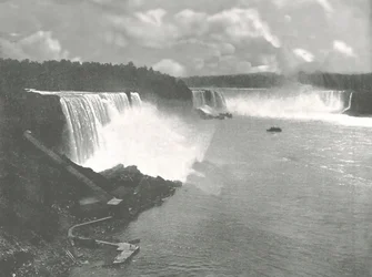 Yleisnäkymä Niagaran putouksille, 1895.