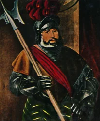 Yrjö Frudsbergilainen 1473-1528. - Amburgerin maalaus, 1934.