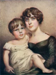 George Dacres Patterson ja hänen äitinsä Eleanor Dacres Patterson, 1815. 1911